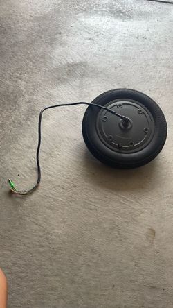 electric scooter motor and wheel