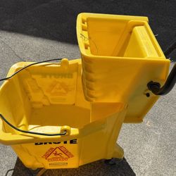 Mop, Bucket In Rinsed