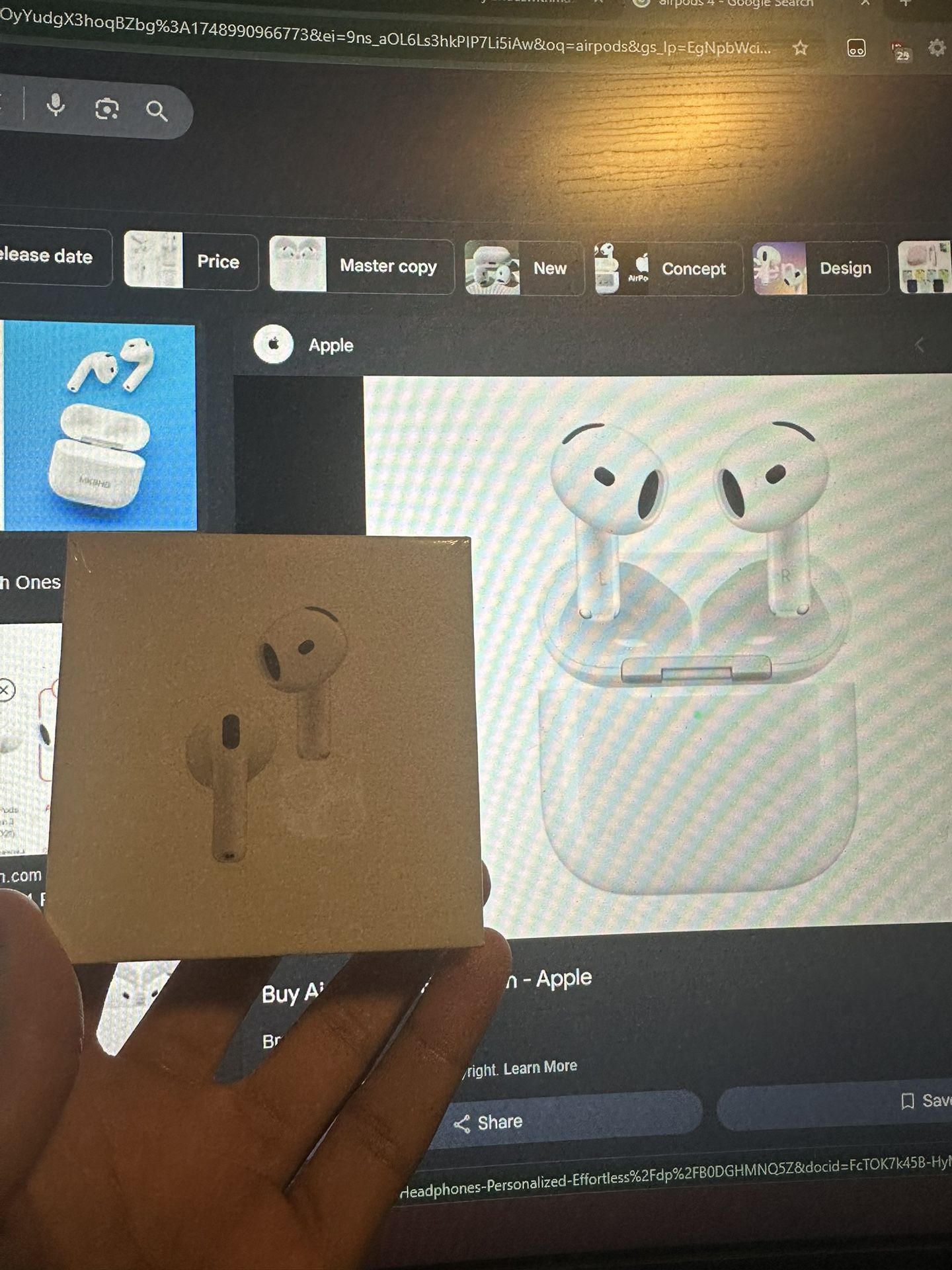 Apple AirPods (4th Generation) Wireless Earbuds with Active Noise Cancellation)