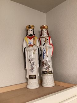 EZRA BROOKS WHISKEY DECANTERS