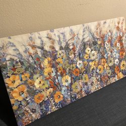 Flowers Printed Canvas 40x20