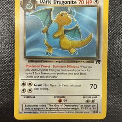 Pokemon, Dark Dragonite, 22/82, Non-holo, Team Rockets, (NM)