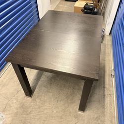 West Elm Expandable Dining Table + 2 Chairs – Solid Wood - Moving Sale