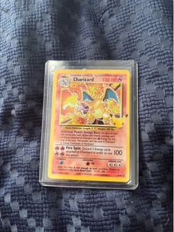 25th Anniversary Base Set Charizard 4/102 Holo Rare English 120 HP Stage 2