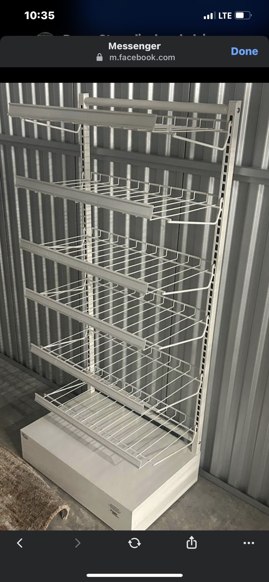 Aluminum Display Rack 24x16(55inch Height)Excellent Condition 