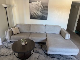 Heather grey sectional