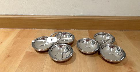 silver serving dishes
