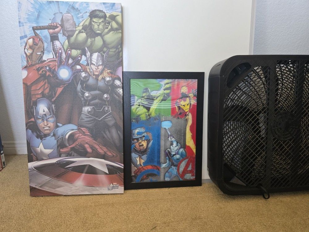 To Marvel Pictures Wall Art Avengers Iron Man Thor Captain America