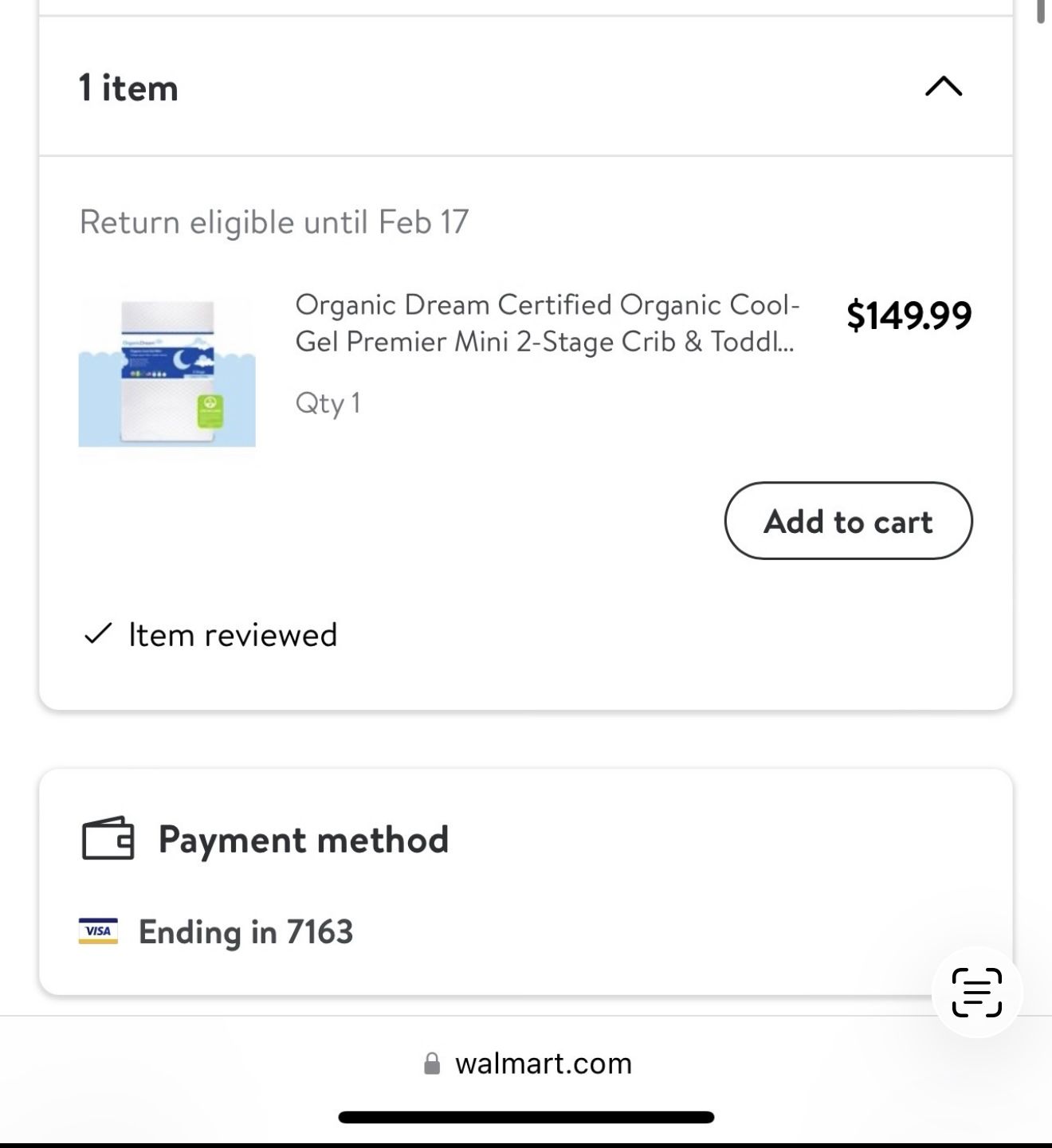 Organic dream mini crib mattress