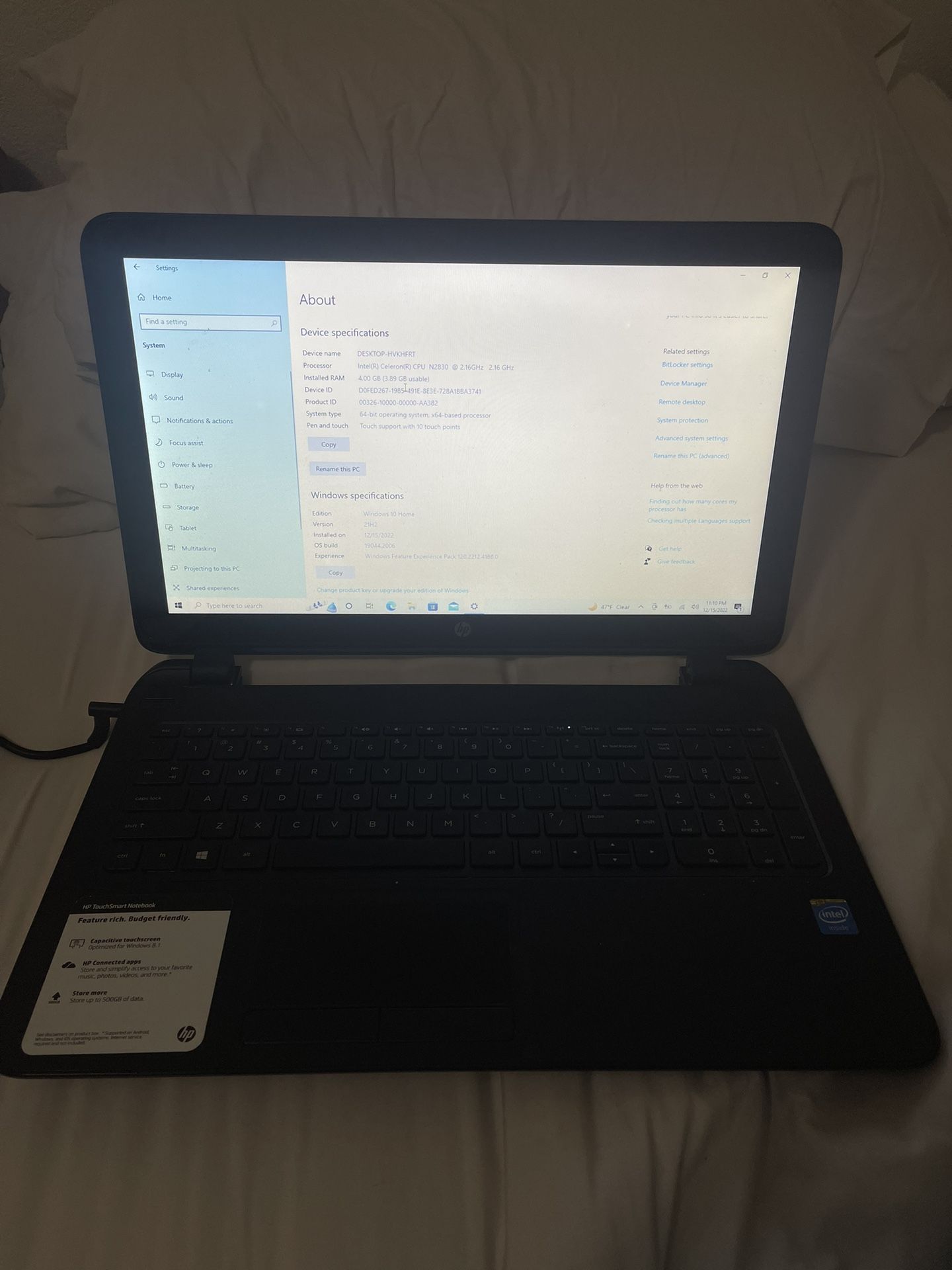 Hp Notebook 15