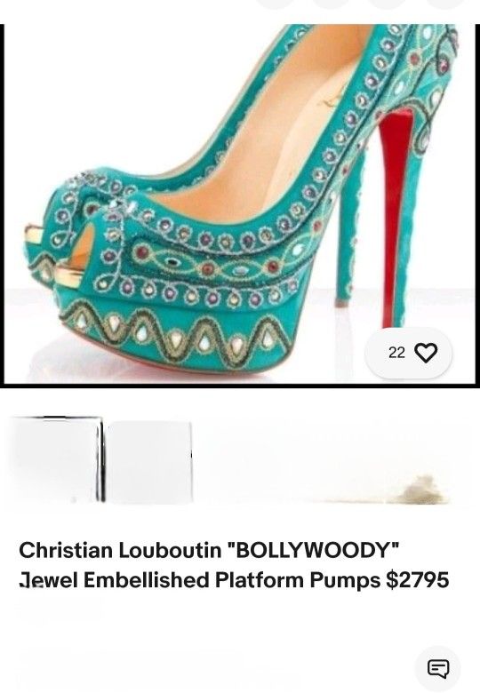 Christian Louboutin Bollywood Pumps Size 39 (8-8/12)