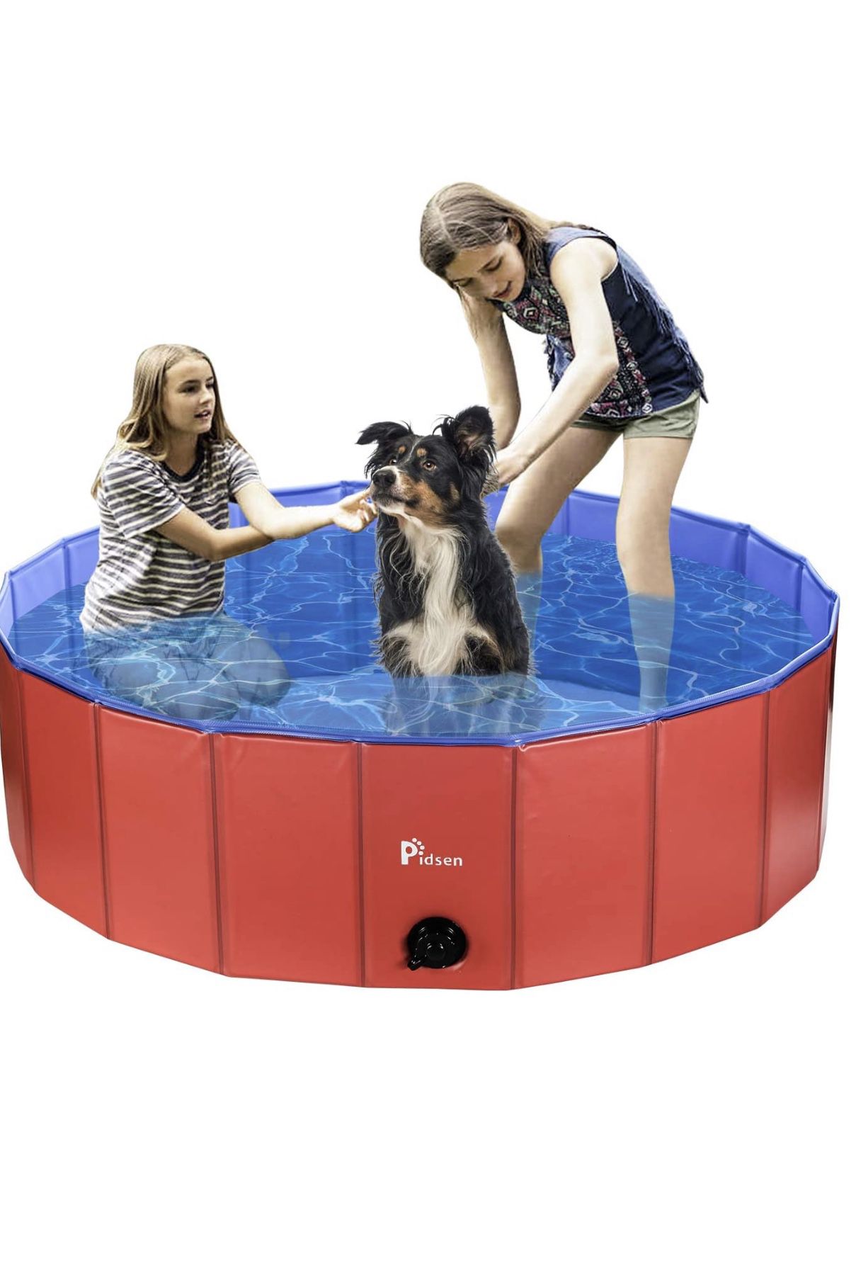 Foldable Pet Swimming Pool Portable Dog Pool Kids Pets Dogs Cats Outdoor Bathing Tub Bathtub Water Pond Pool & Kiddie Pools