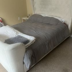 Queen Size Frame And Mattress