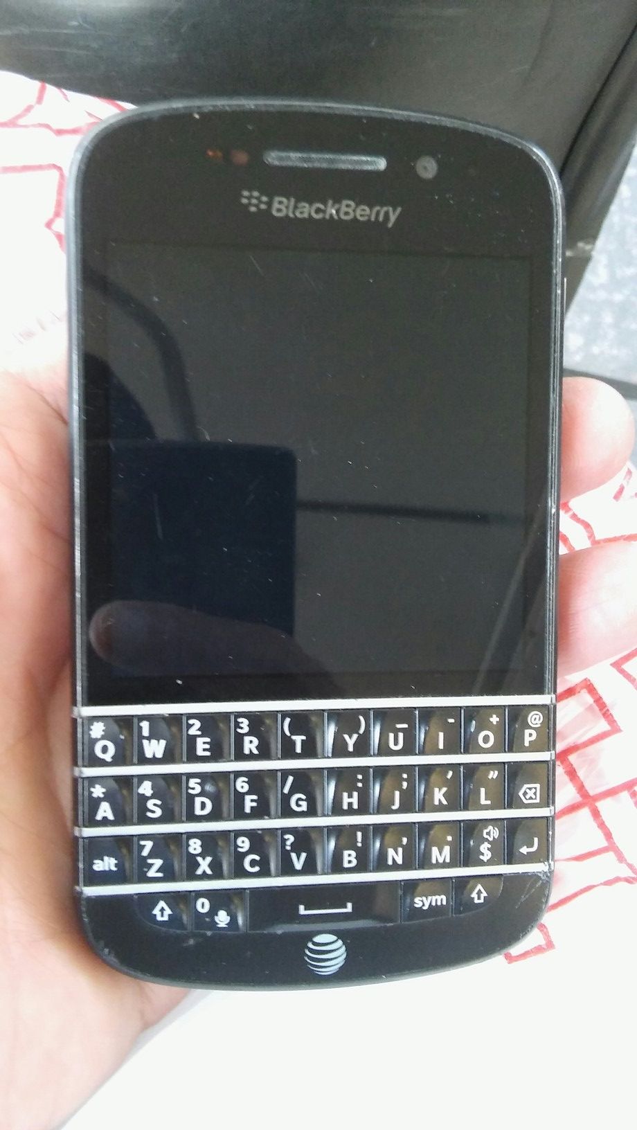 Blackberry Q10 at&t some visible scratches and scuffs Refurbished coming phone may be different than pic but almost same condition