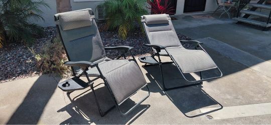 Zero Gravity | Foldable Reclining Camping Chairs | Set of 2