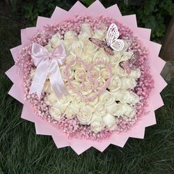 Ramo Buchon Roses Flower Bouquet