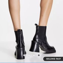 TopShop Leather Booties