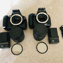 2 Professional HD Canon DSLR cameras 🎥 