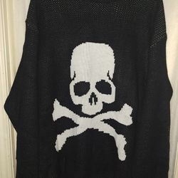 RARE VERY NICE High Quality Skull Sweater 