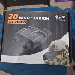 3D Night Vision Binoculars 4K Video Head  Mounting Head Strap For Hands-free