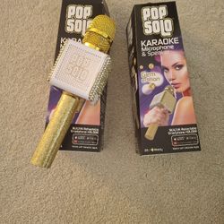 Gold Gem Karaoke Microphones
