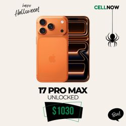 iPhone 17 pro max unlocked starting at $1030