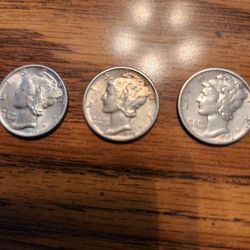 Mercury Dimes 