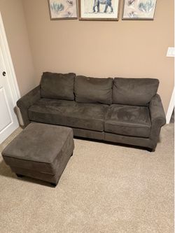 78” 3-Seat Sofa + Matching Ottoman