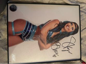 AEW Skye Blue autograph