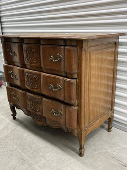 Antique 3 Draw Solid Wood Dresser  Thumbnail