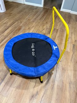 Kids Trampoline with Safety Handle $45