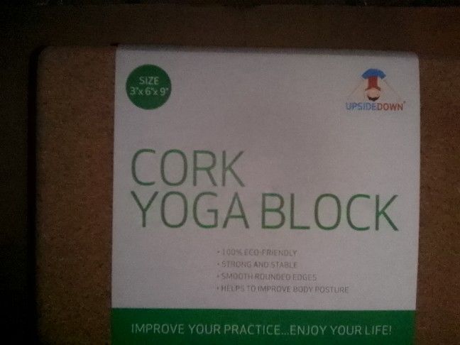 Cork Yoga Blocks 3"By6"By9"