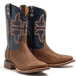 Tin Haul Men's Faux Viper Print  Boots - 8 D