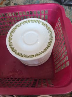 28 plates and 20 mugs