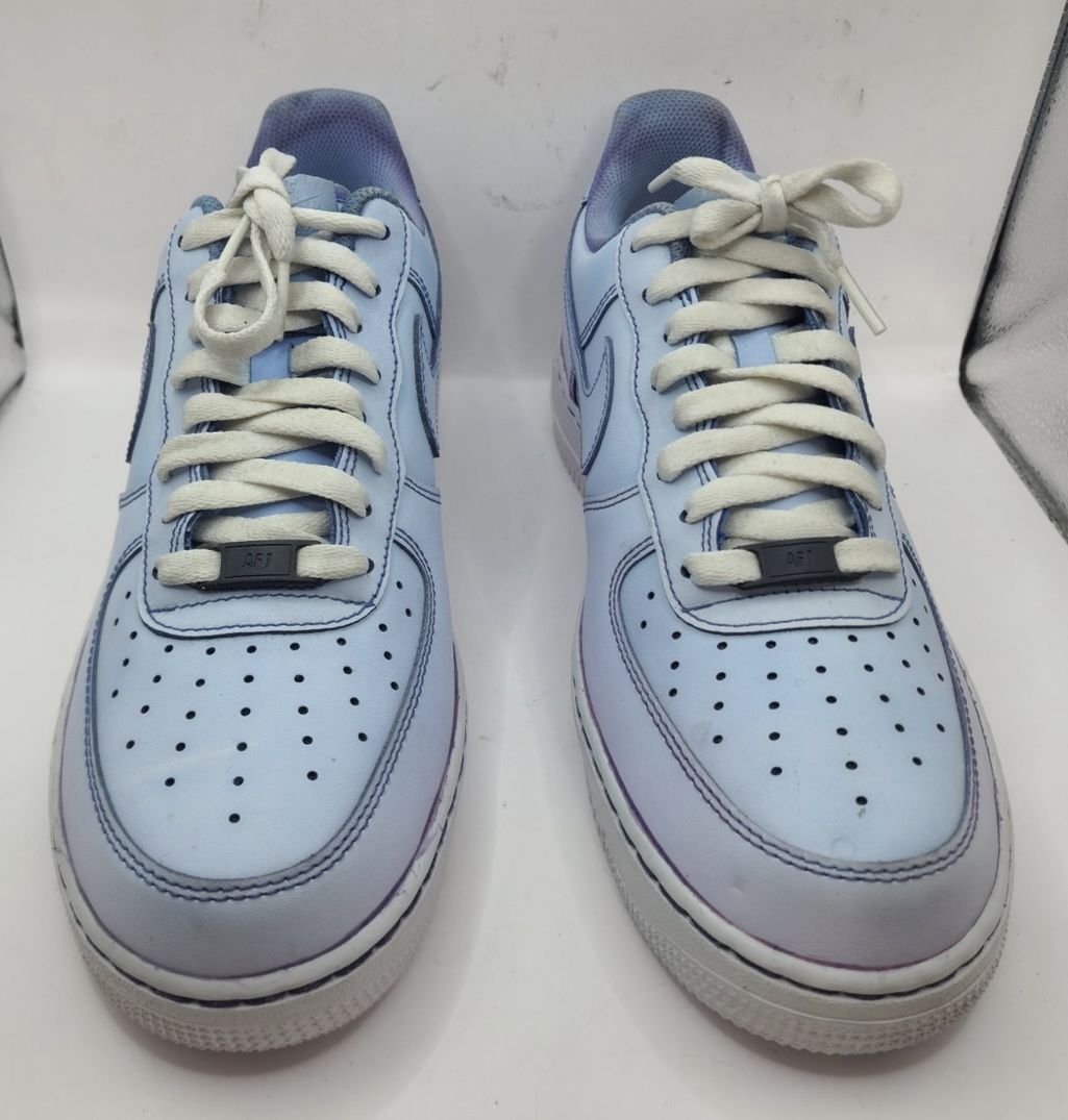 Nike Air Force 1 Low 'UV Reactive' White Blue Purple DD8959-100 Sneakers Sz 11