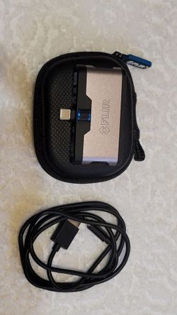 FLIR ONE GENERATION 3 THERMAL IMAGING CAMERAS FOR ANDROID SMARTPHONES USB-C CABLE IN GREY COLOR.