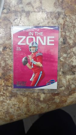 Josh Allen Score In The Zone Football Card
