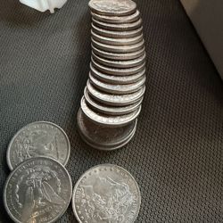 AU SILVER MORGAN DOLLARS DIFFERENT DATES 