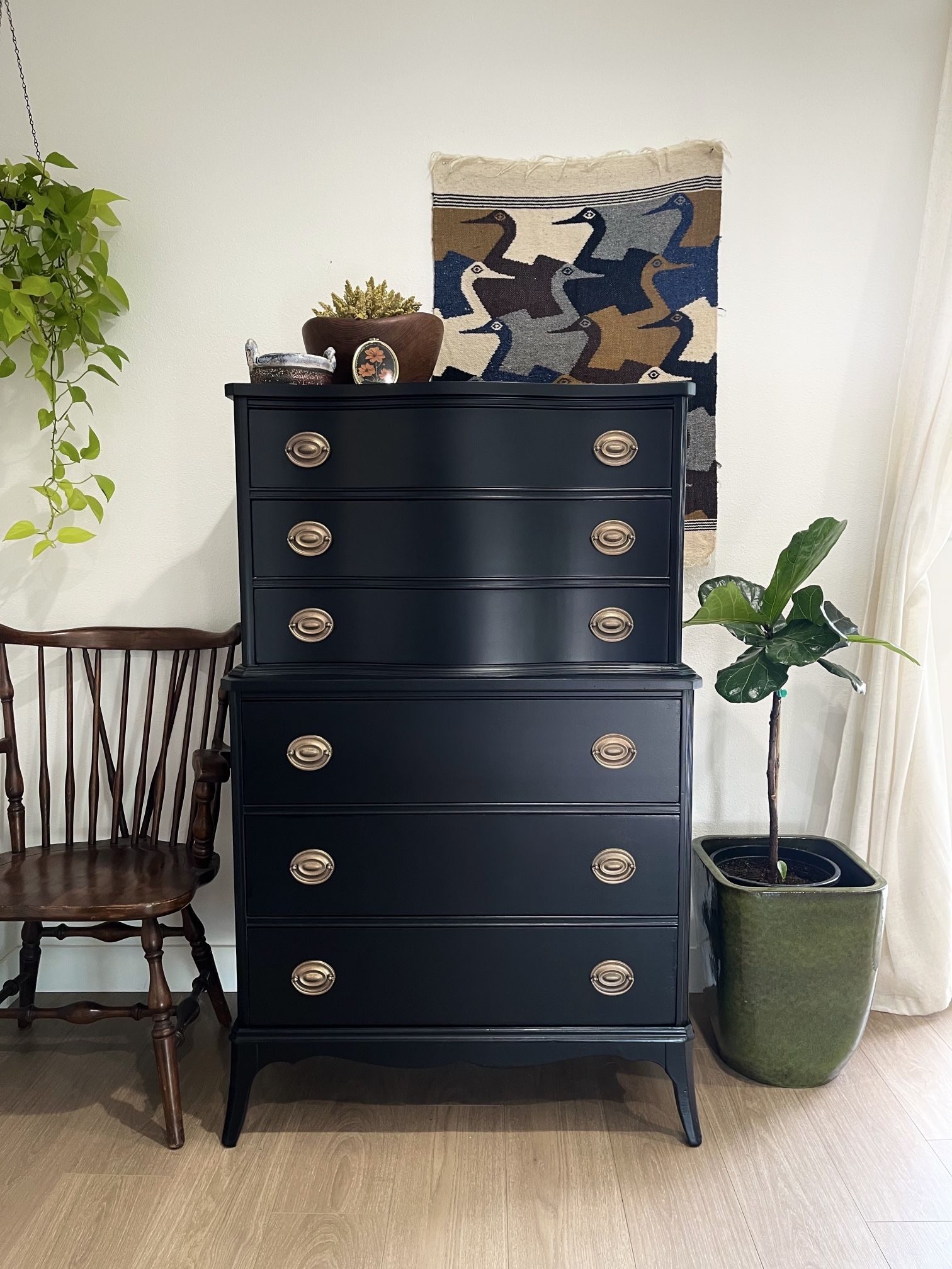 Highboy dresser / 6 Drawers