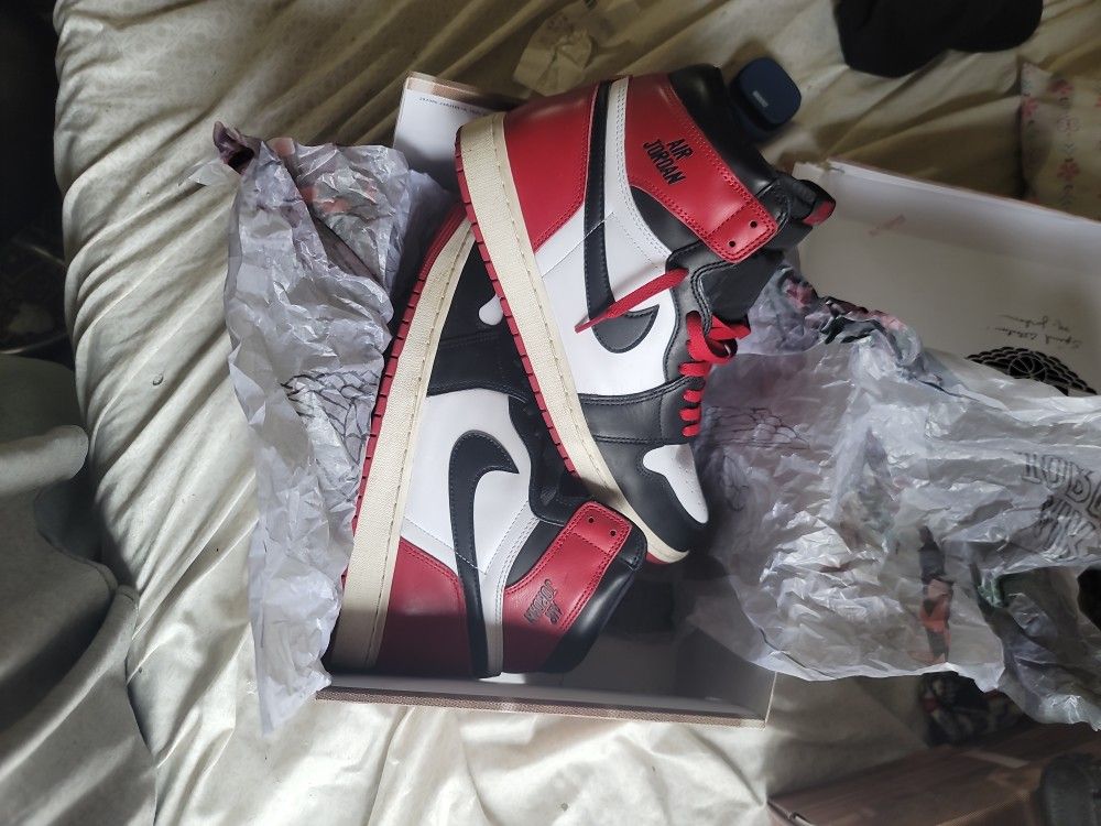 Retro Jordan 1 black Toe Prototype Size 12 Used