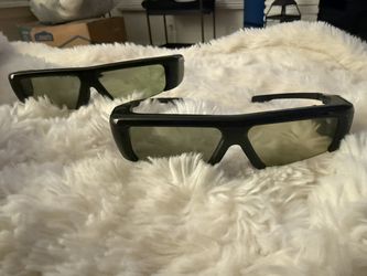 Lot of 2 Samsung SSG-3100GBG Active 3D Glasses for Smart TV - Bluetooth Black