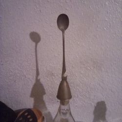 Antique Napier Silver 3 In One  Bartenders Cocktail Mixing Spoon 