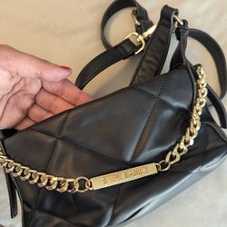 Authentic Black And Gold Steve Madden Purse