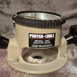 Porter Cable Router  Base 1001 w/Clear Sub Base