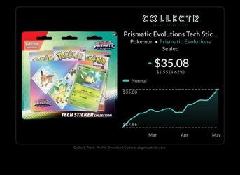 Prismatic Evolutions Tech Sticker Collection [Leafeon]