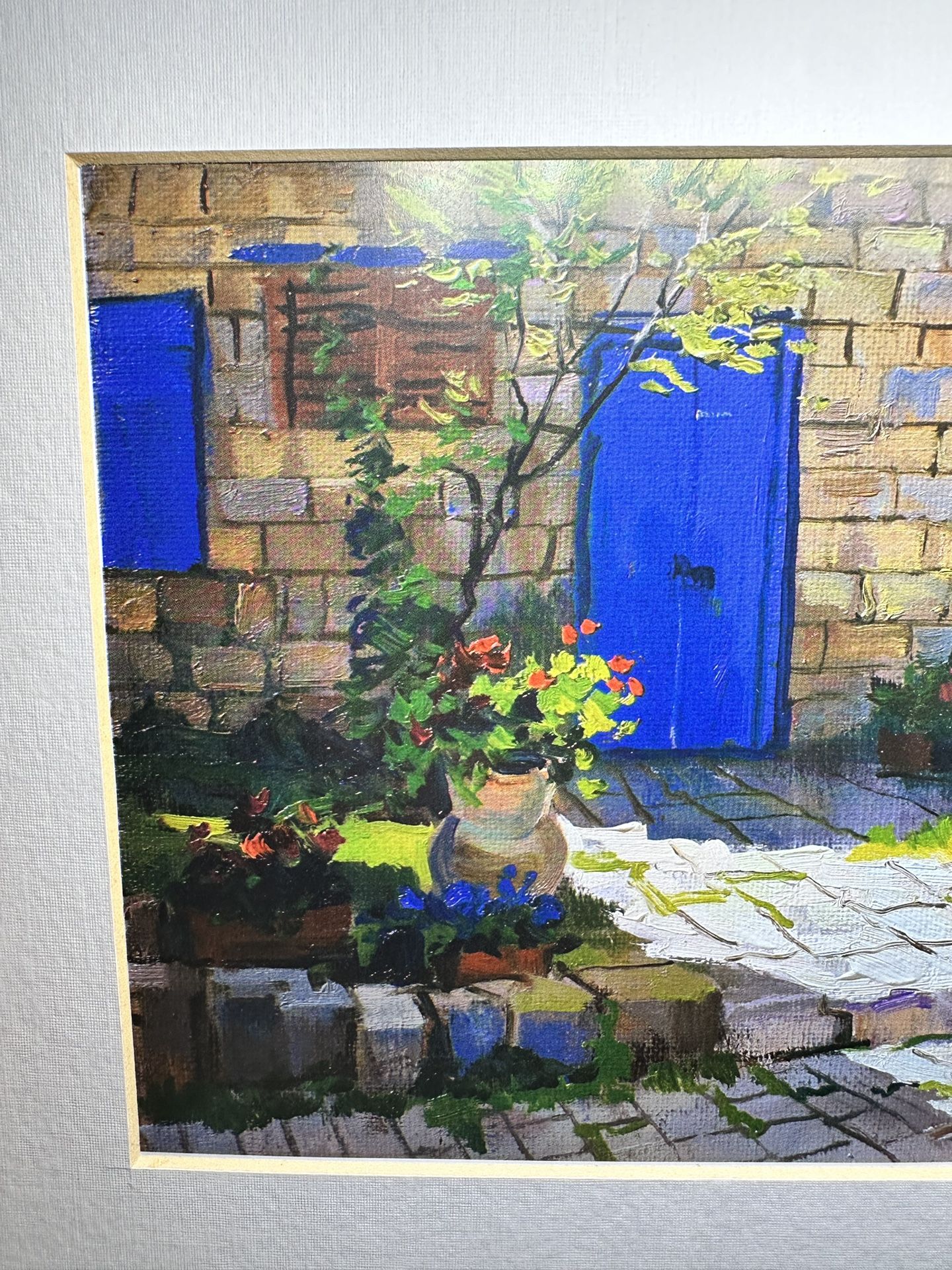 Vintage Print A yard in Rosh Pina