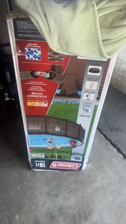 Coleman 18x48 power steel pool