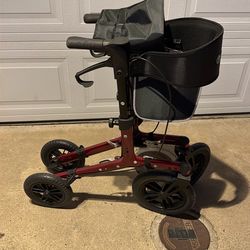 ELENKER 4-Wheel Upright Walker/Rollator – Like New