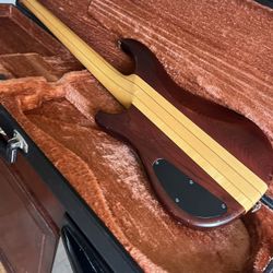 Vintage bass guitar