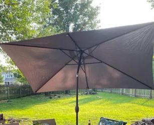 6.5 x 10ft rectangular patio umbrella